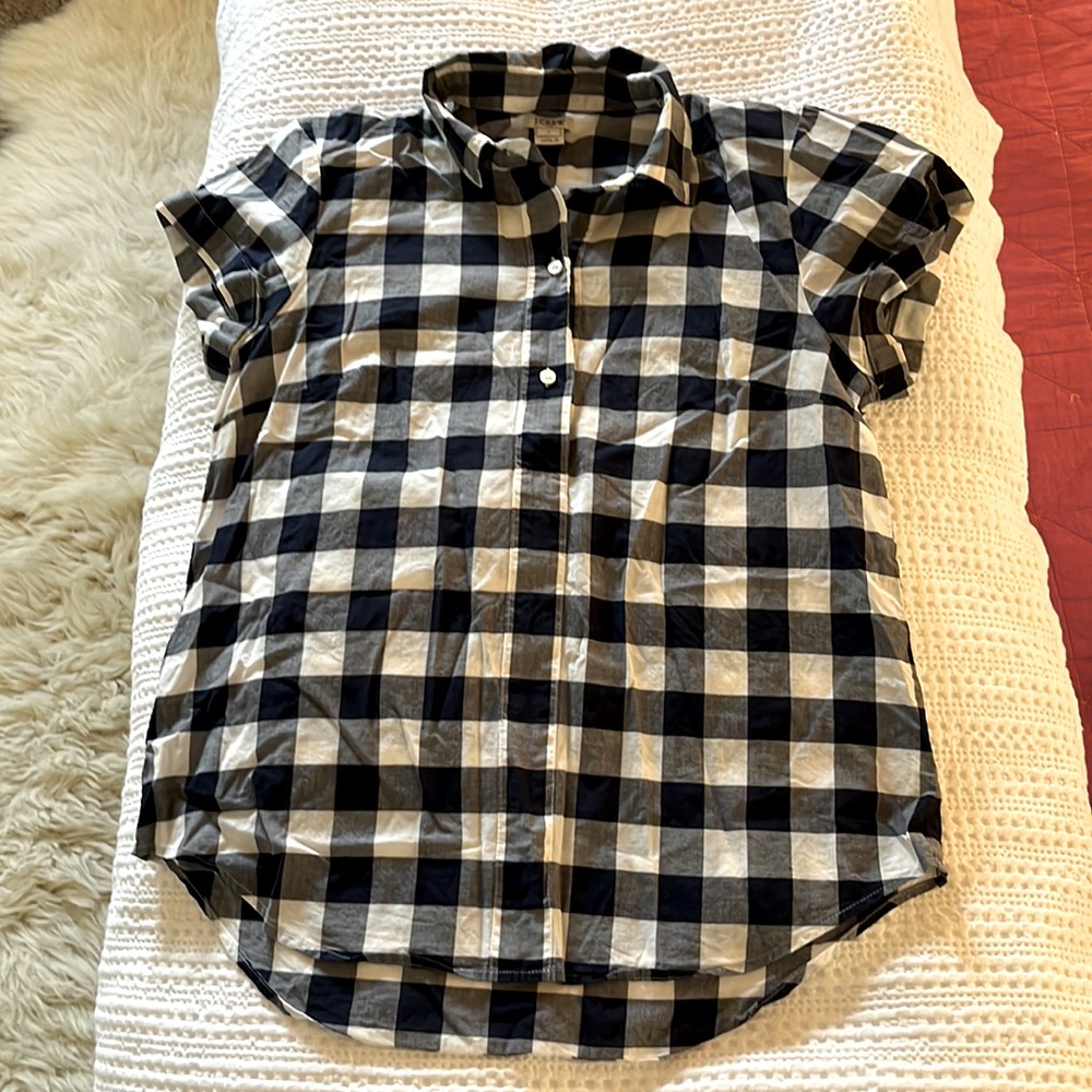 J. Crew gingham popover